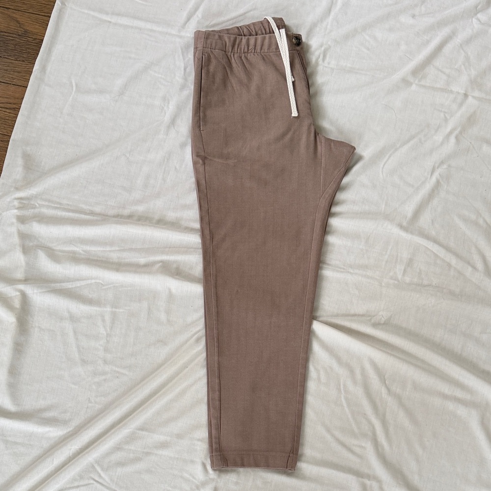 Bonobos Men's Beige Casual Jogger Pants